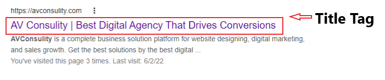 Title Tag On What Is SEO