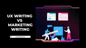 UX WRITING VS MARKETING WRITING BANNER IMAGE